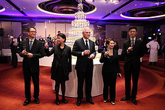 Mr. Jean-Jacques Reibel & Management team toasting to the audience