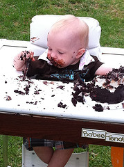 First Birthday cake and cupcakes