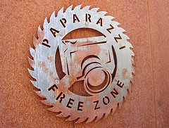 Paparzzi Free Zone Sign