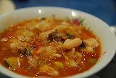 Cannellini, Mushroom, Leek, Celery, Carrot, Zucchini, Pasta Minestrone Soup