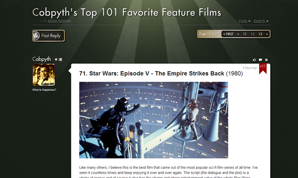 Movie Forums New Design