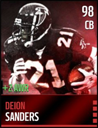 Level 98 Deion Sanders with +2 Awareness!